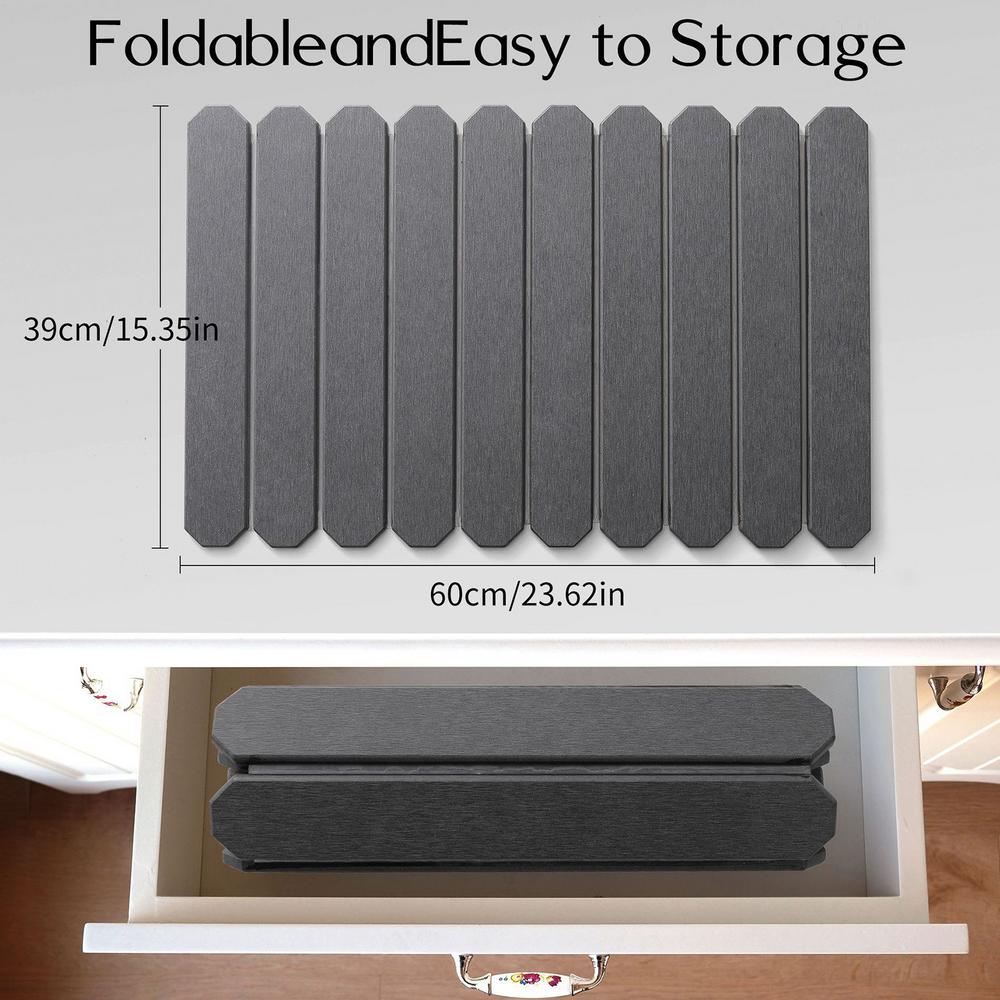 Foldable Stone Dish Drying Mat Diatomite Tableware Pads Non-slip Reusable Dish Drainer Mat Kitchen Accessories