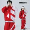 Children's Hip-hop Trendy Clothes for Boys and Girls Chinese Red Hip-hop Suits Opening Ceremony Performance Class Clothes