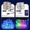USB Bluetooth LED Garland String Light Christmas Wedding Party Decoration Lamp Dream Color Fairy Lights RGBIC Kids Gift