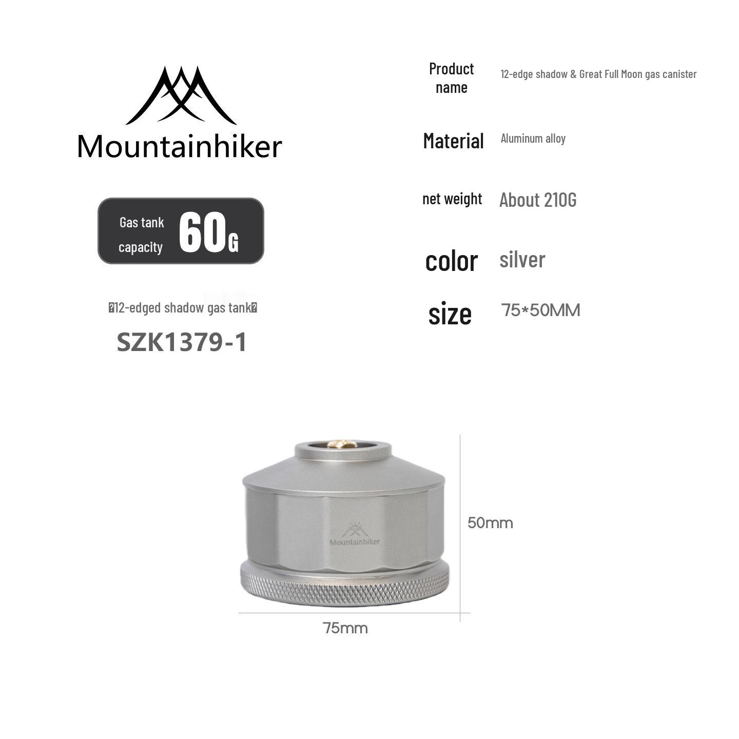 Twelve-Sided Outdoor Camping Gas Canister for Lighting & Atmosphere