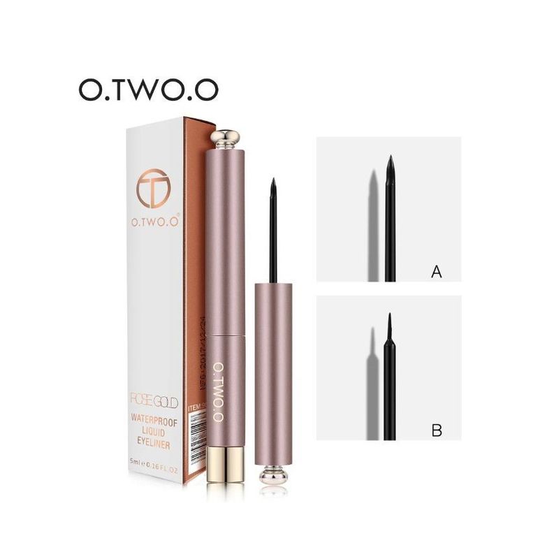 O.TWO.O - Long Lasting Matte Liquid Black Eyeliner - 2 TYPES