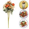 Bouquet Artificial Bouquet Fake Dried Flowers Orange
