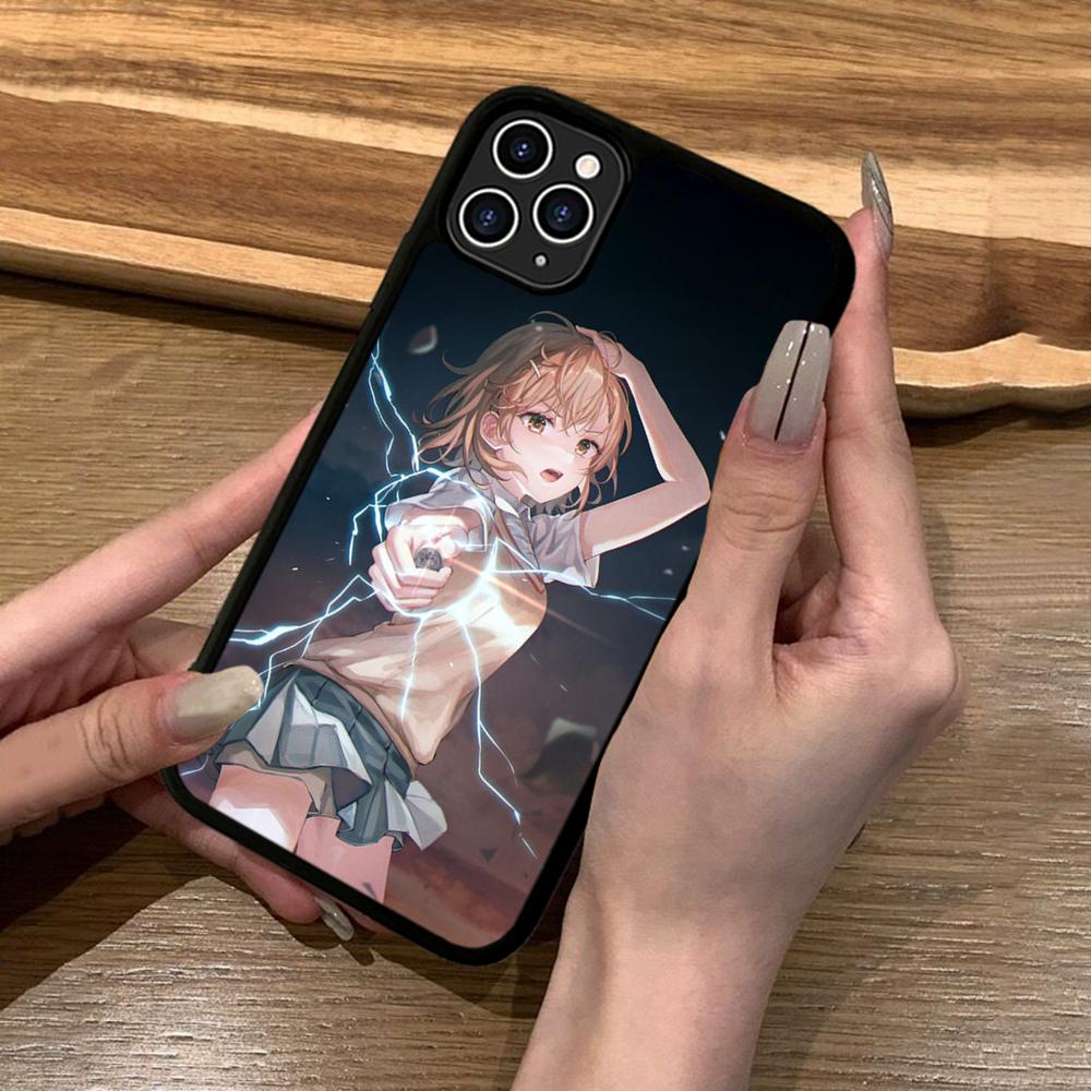Anime M-Misaka Mikoto Cute Phone Case Silicone PC+TPU For For IPhone 11 12 13 14 15 16 Plus Pro Max Cover
