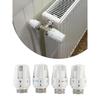 Zubehör Thermostatkopf Kunststoff Thermostatischer Heizkörper Weiß 4 Stück 9x5cm Einstellrad Heizkörper M30x1,5mm Praktisch