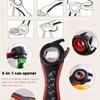 1Pc Multifunctional 5-in-1 Beer Bottle Can Opener Kitchen Anti-Slip Beer Cap Rotary Bottle Opener Kitchen Tool
