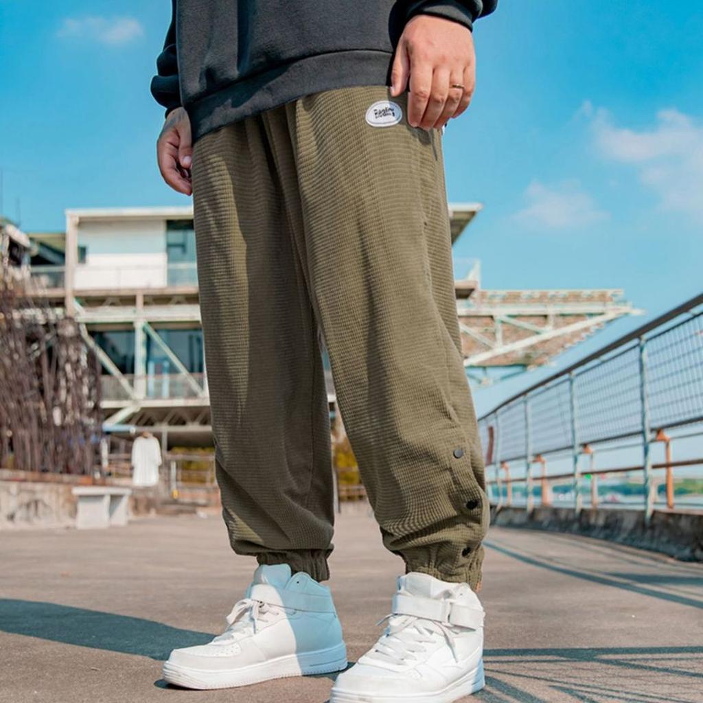 Spring and Autumn  Plus Size Men's Pants Loose-fitting Pants To Increase The Tide of Sports and Leisure Trousers