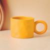 400ML Nordic Ceramic Coffee Mug Creative Handmade Multiple Colors Cup Ring Handle Ceramic Mugs For Coffee Porcelain Mug Beer Cup
