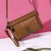 Large-capacity Single-shoulder Bag Versatile for Women Soft Leather Small Square Bag Lightweight Multi-layer Crossbody Bag