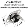 for KSD-40LC 70 Thermostat Thermal Fuse Switch for GE Microwave Oven, Normally Closed