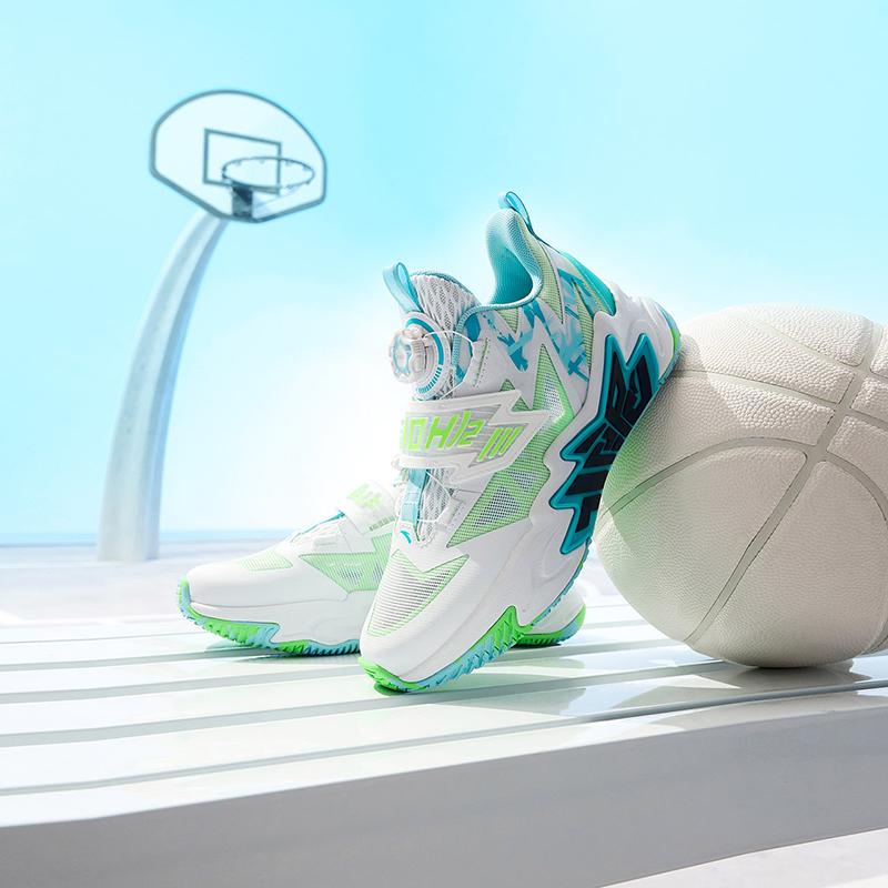 Anta Kids Cement Crusher Comfortable Sports Non-Slip Shock Absorbing Wear-Resistant Low-Top Basketball Shoes Kids Basketball Shoes 312321124H-4