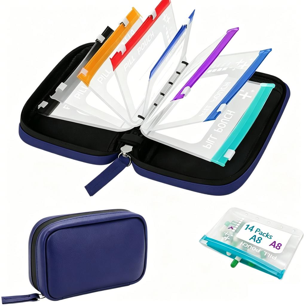 Reusable Travel - 14 Pcs Small Storage Bags for Home and Outdoor Use, Portable Pouch Set for Toiletries, Cosmetics, Accessories