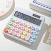 Cute 12 Digit Large LCD Display Calculator Mechanical Switches Calculator with Large LCD Display for Office Work Student