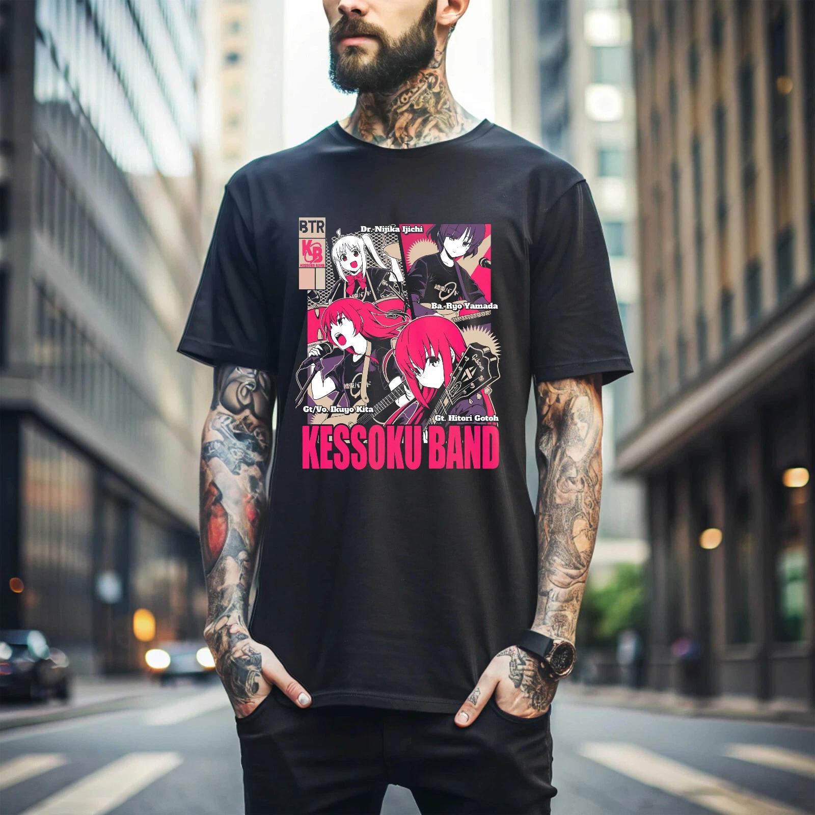 MENS WOMENS band of girls t-shirt anime best manga Bocchi the Rock music style guitar bac016 4XL