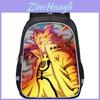 Mochila 3D de Grande Capacidade Naruto Leve Redutora de Carga Mochila Escolar Para Crianças