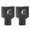 Motorcycle Handlebar Bracket Clamps Metal Riser Mount for 25mm Diameter Handlebars Motorcycle Electric Vehicles Black