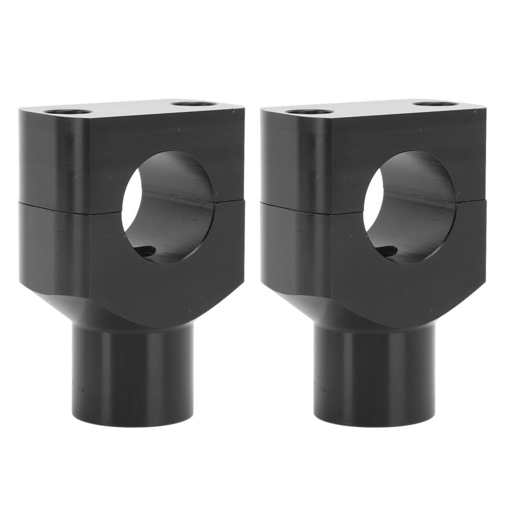 Motorcycle Handlebar Bracket Clamps Metal Riser Mount for 25mm Diameter Handlebars Motorcycle Electric Vehicles Black