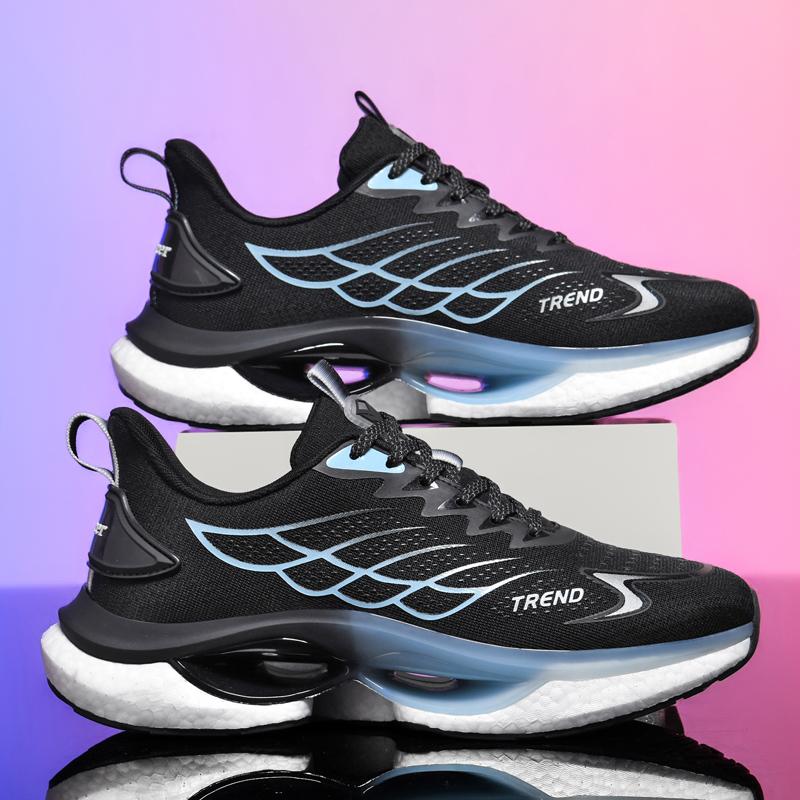 

Трендовые мужские кроссовки для женщин, сетчатые, дышащие, спортивные, кроссовки для бега, новые, амортизирующие, светоотражающие, тренировочные кроссовки для мужчин 45