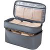 Travel Bra Storage Bag Waterproof Multi Functional Organizer with Transparent Mesh Panel and Compact 16x10x8 Size