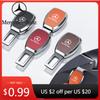 Car Sticker Car Seat Belt Clip Extender Metal Badge Lock Buckle For Mercedes Benz AMG W203 W206 W220 W205 W211 W212 W201 W210 W1