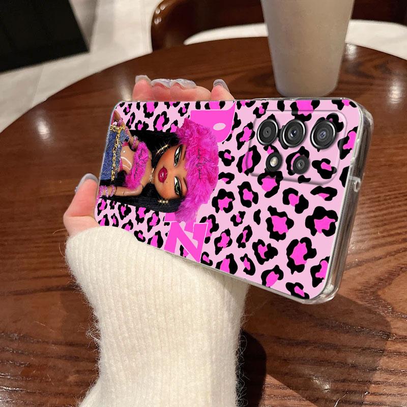 Clear Case For Samsung Galaxy A57 A37 A56 5G A36 Case A55 A54 A35 A26 A07 A17 A16 A06 A34 A15 Soft Cover Disney Bratzs Pink Girl