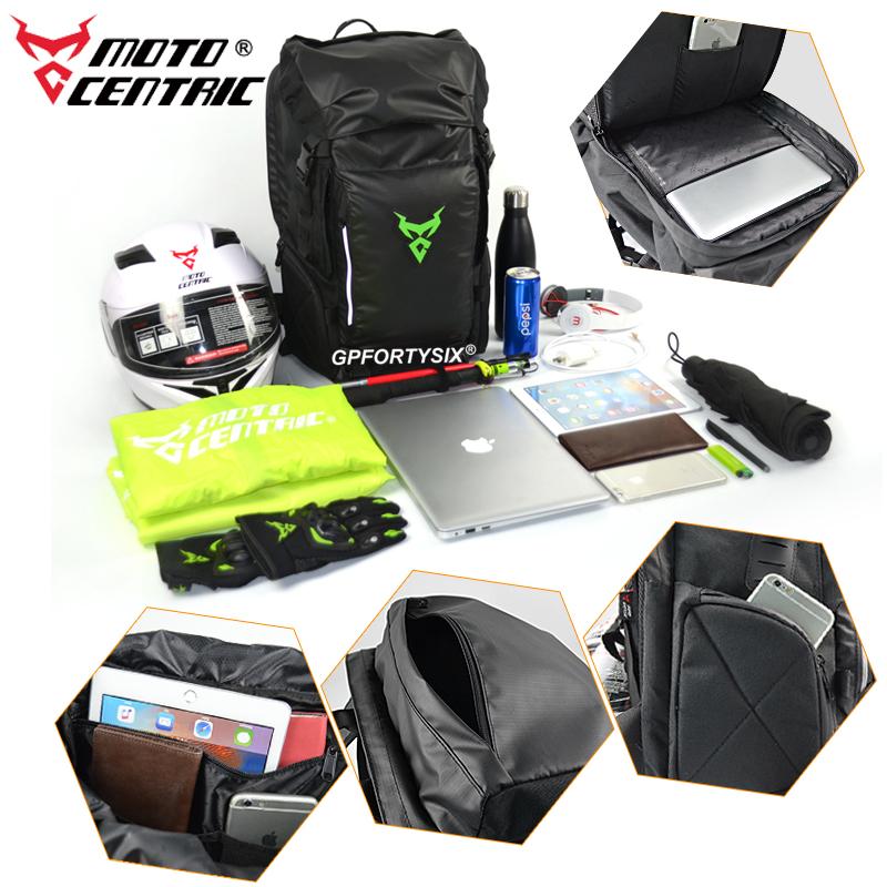 Motocentric Motorrad Rücksitztasche Multifunktionale Wasserdichte Motorradhelm Rucksack Große Kapazität Motocross Hecktasche Gepäck