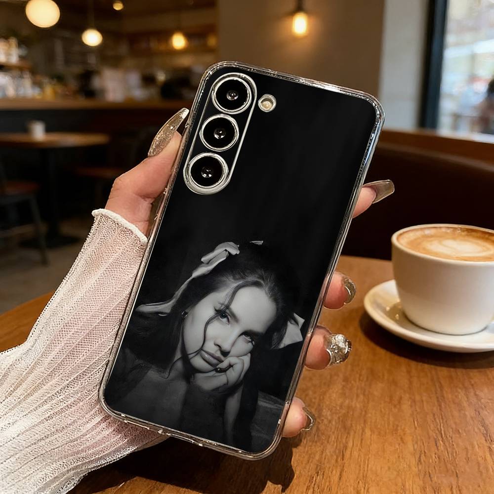 L-Lana D-Del R-Rey Singer Phone Case For Samsung S25,S24,S21,S22,S23,S30,Ultra,S20,Plus,Fe,Lite Transparent Cover
