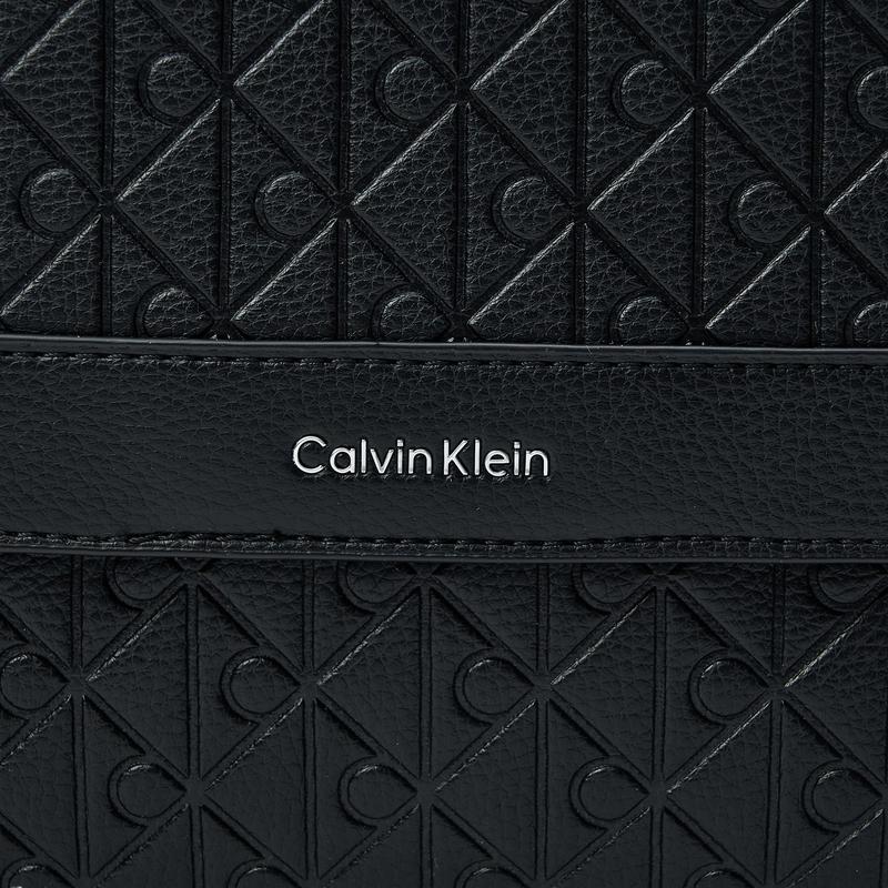 Calvin Klein Logo Monogram Embossed Crossbody Bag Men Shoulder Bag Space-Black 4D3318G-UB1