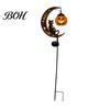 Easy Install Decorative Stakes Halloween Solar Garden Light, Black Cat Pumpkin Moon Stake Pathway Lights for Home Courtyard Waterproof LED Yard