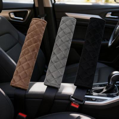Car Seat Belt Cushion Cover, Seat Belt Shoulder Strap Protection Cover, Plush Car Shoulder Protection Cover