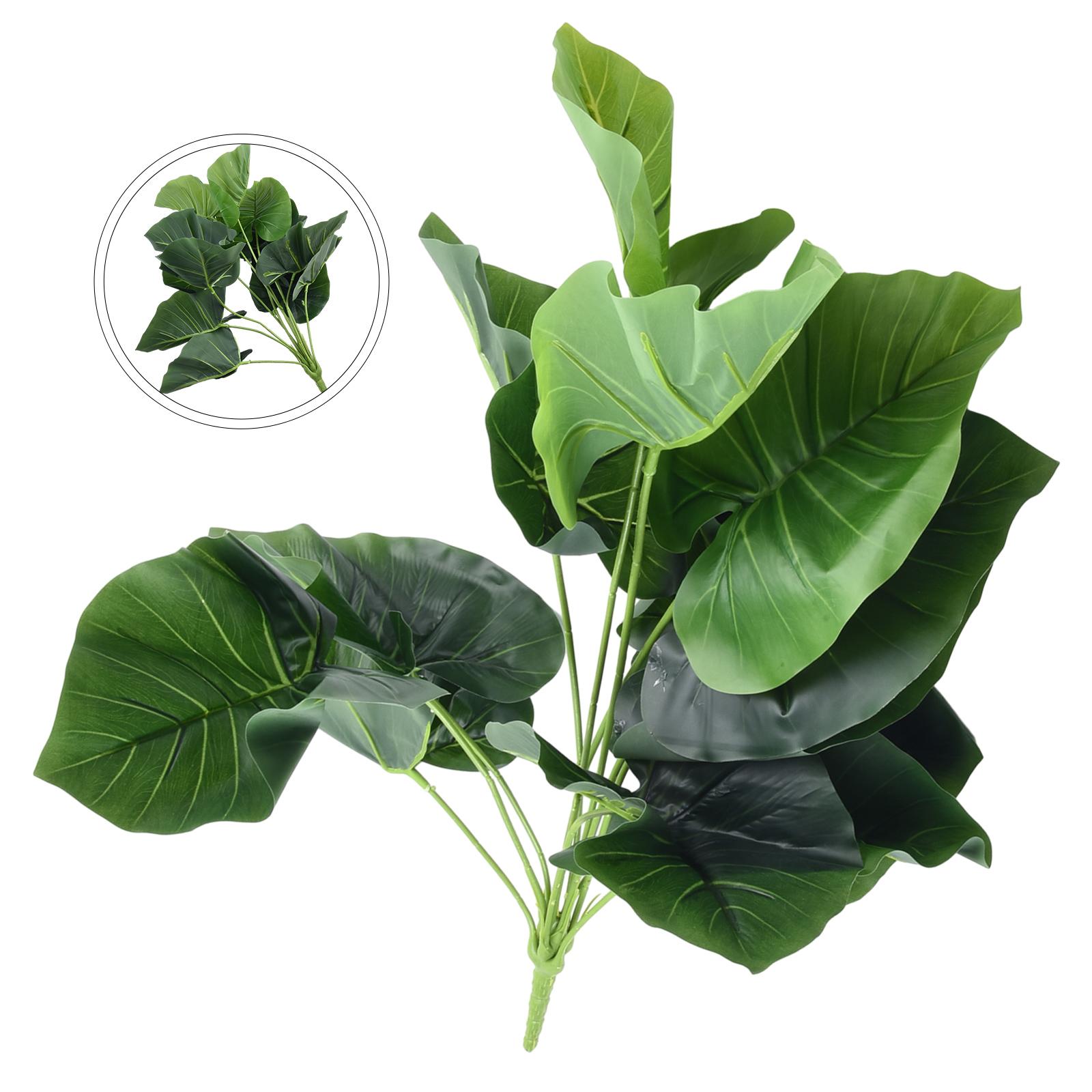 

Яркие зеленые садовые растения в скандинавском стиле, украшение для дома, искусственный лист 58 см #3