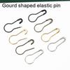 1000Pcs Gourd Shape Safety Pin Metal Knitting Locking Marker Clip Clothing Label Fastener Pin for Stitching Sewing Craft