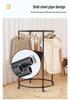Rotatable Clothes Rack with Wheels, Multi-functional Wardrobe and Outdoor Display/Drying Rack