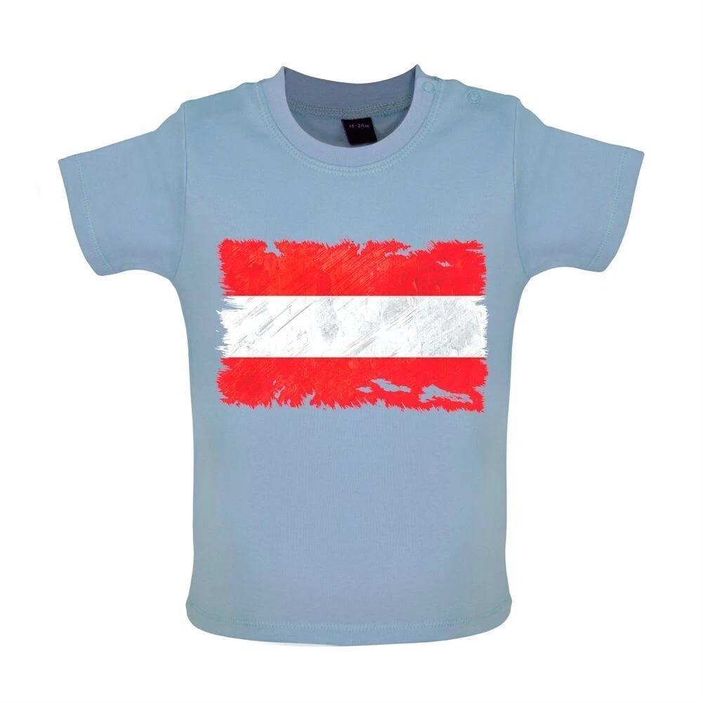 Austria Grunge Flag - Kids T-Shirt Tees Top - Austrian Vienna Flags Country 130