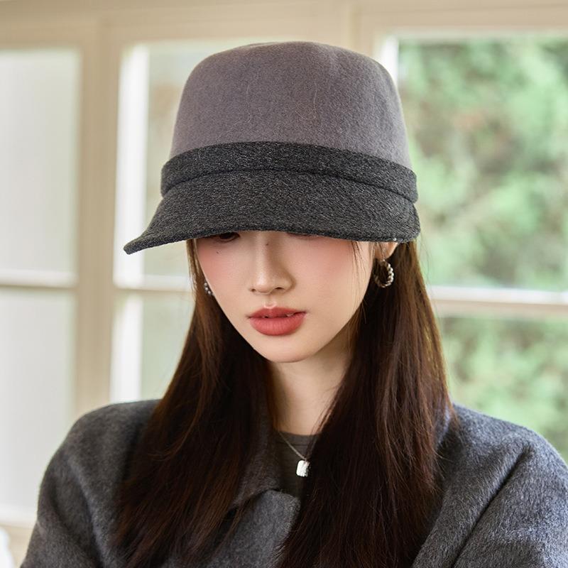 Autumn and winter hat women's high-end temperament duck tongue beret fashion versatile ear protection warm newsboy hat