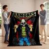 Ramones Punk Skull Blanket for all seasons blanket lunch break throw gift