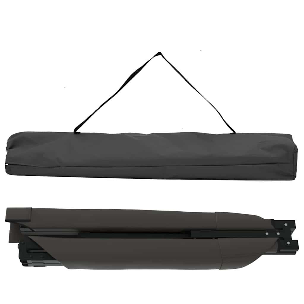 Folding Camping Bed Black 193 X 69 X 45 Cm