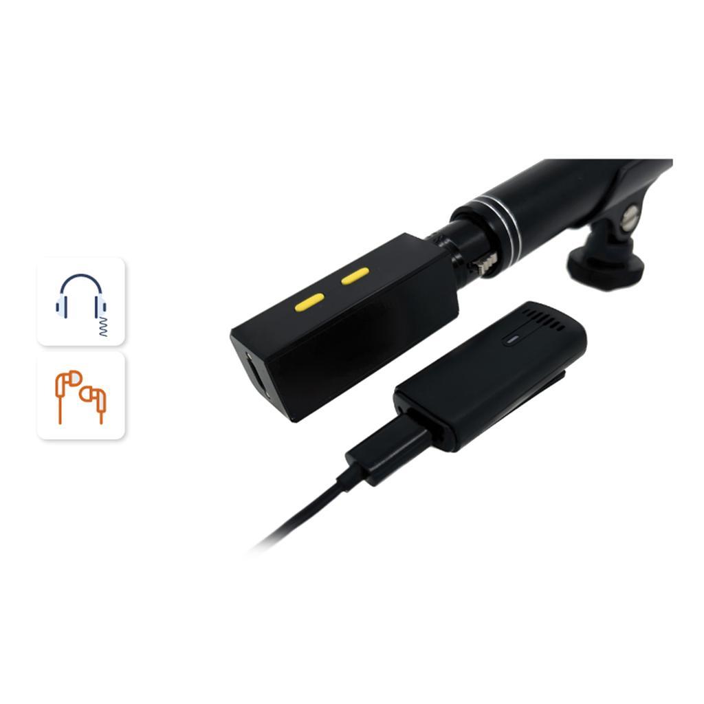 Wireless Microphone Adapter Converter Wired To Wireless Mic System for Recording and Performance