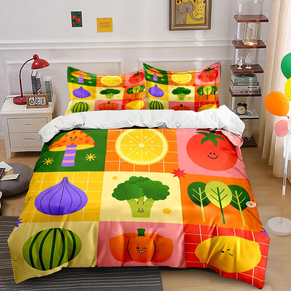Colorful Cartoon Cats Pattern Bedding Duvet Cover Set Duvet Cover Pillowcases (1*Duvet Cover 2*Pillowcases, without duvet insert)