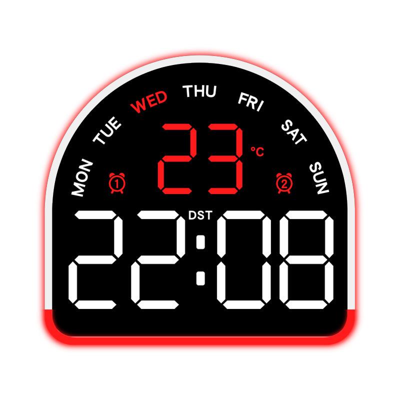 Multifunctional LED Ambient Alarm Clock with Temperature Display and Multiple Alarms