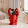 Lobster Pen Holder, Halloween Funny Sea Animal Pencil Stand, Creative Desk Organizer for Brushes Makeup Tools, Office Home Decor