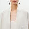 LESS 2025 Summer Loose Stand-Collar Long-Sleeve Shirt