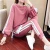 2024 Plus Size Women's Slimming Sweatshirt & Casual Two-Piece Early Autumn Set