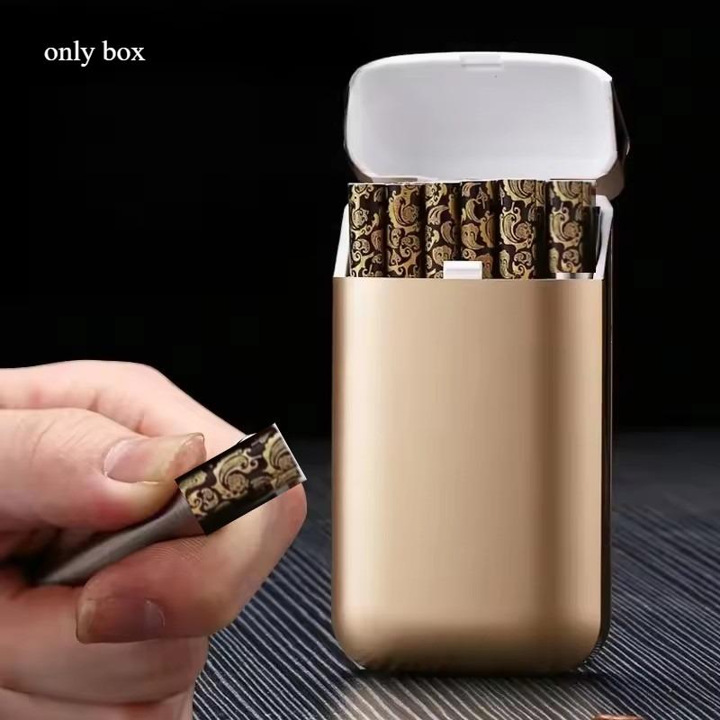 Portable thin cigarette case 20-piece small multi-function cigarette case 10-Coarse cigarette smoking accessories anti pressure