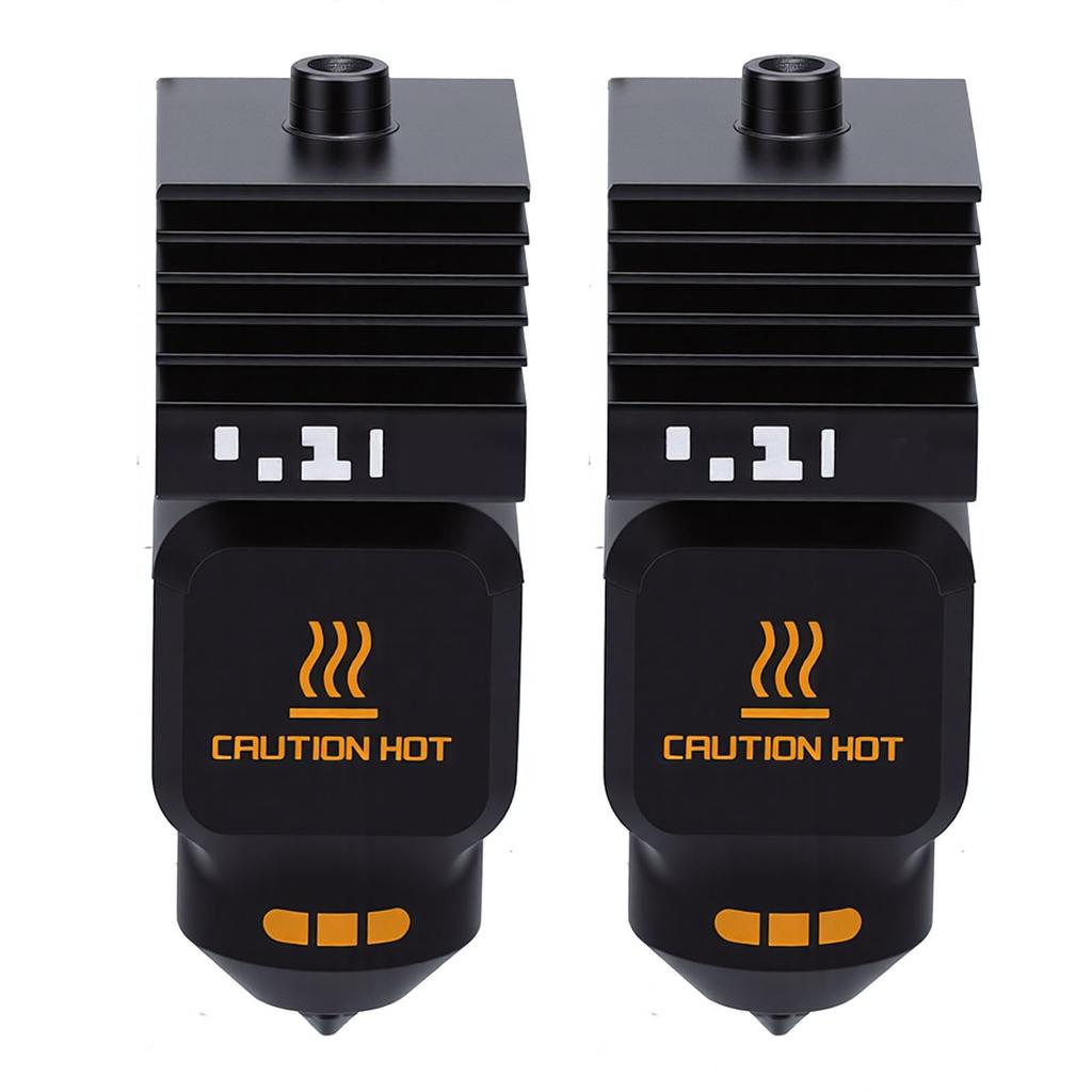 2 Pcs Hotend Kit Replacement for Bambu Lab P2S H2D H2S 3D Printer 0.2mm 0.4mm Extruder Hot End with 2 Silicone Socks