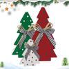 Christmas Tree Decor Tabletop 3 Pieces Festive Decoration Holiday Desktop Ornament For Home Office Living Room Bedroom Mantel