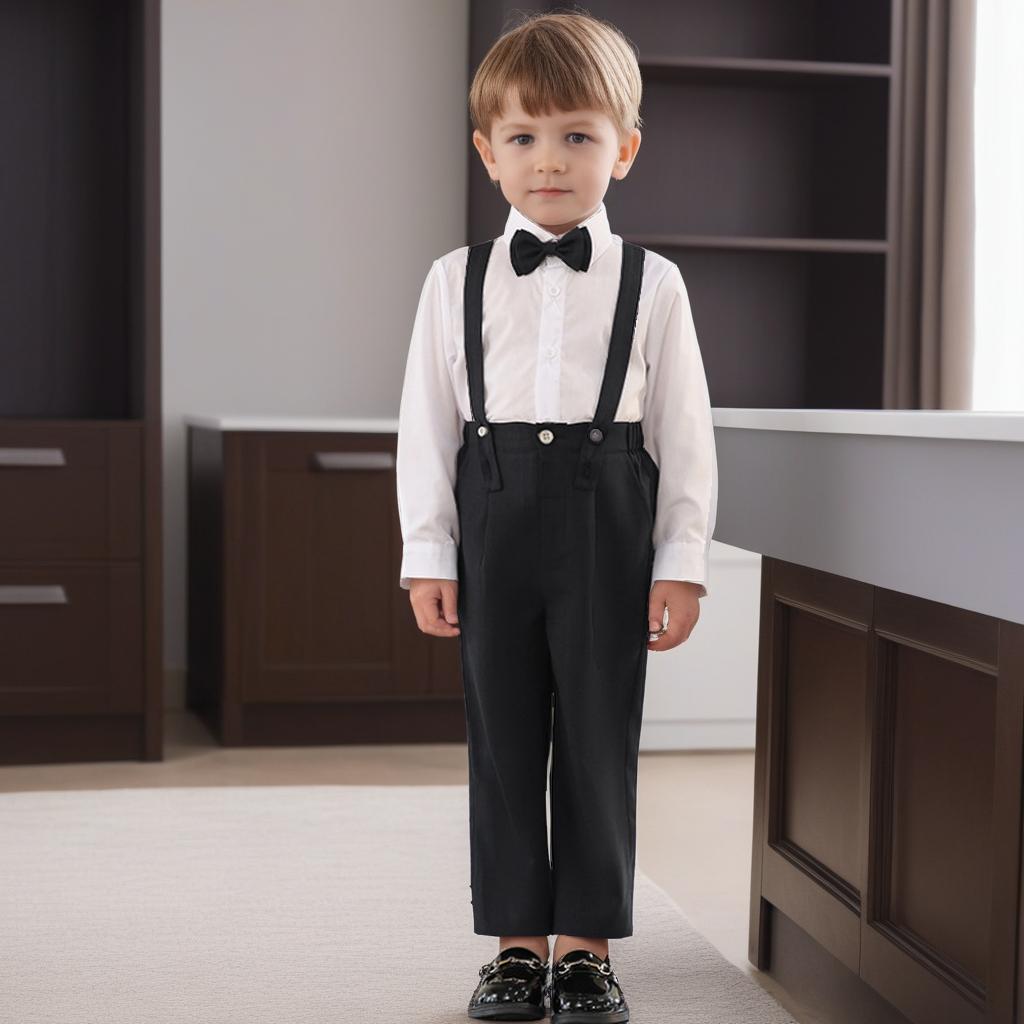 Dětský narozeninový smokingový oblek Letní britský styl Chlapecký svatební oblek Set Bílý Elegantní Dětské sborové vystoupení Formální oblečení 6 8 L