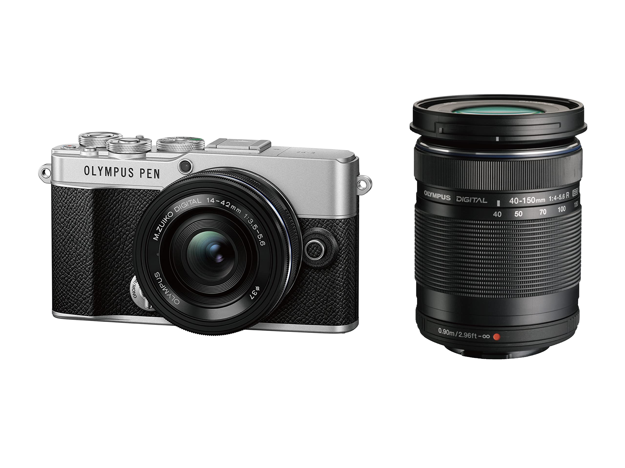 

Комплект OM PEN EZ з подвійним зумом срібний SYSTEM/Olympus E-P7 срібний