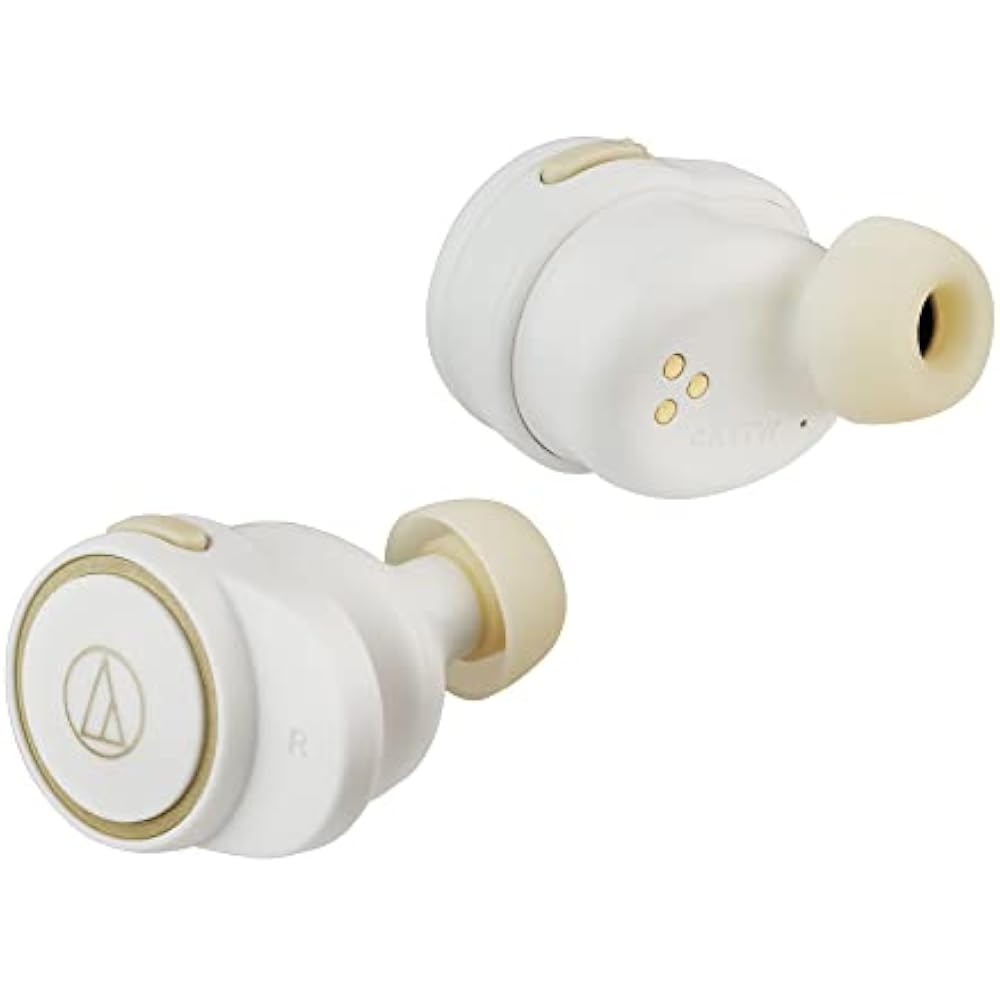 Audio-Technica ATH-CK1TW WH Wireless Earbuds: Bluetooth / True Wireless Earbuds, Up To Approx. 21...