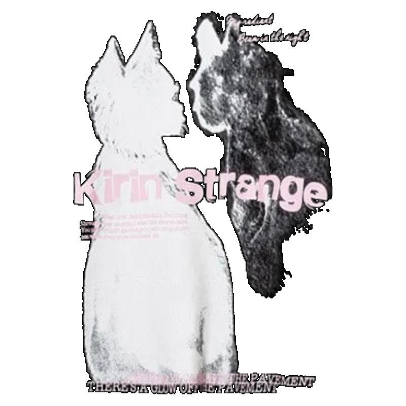 Oversized T Shirt Black Cat And Wolf Graphic Print With KIT Strange Text Casual Streetwear For Women