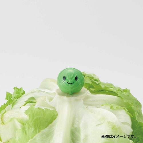 Bestco Cogit Stock Vegetables, Keeps Vegetables Fresh and Crisp, Core-Stick, Chibi Veggie Shaki-chan, Set of 2